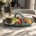 Azure Braid Tray - handmade Egyptian ceramic, view 4