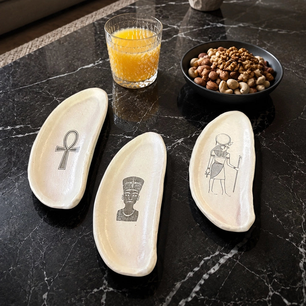Eternal Legacy Platters - handmade Egyptian ceramic, view 1