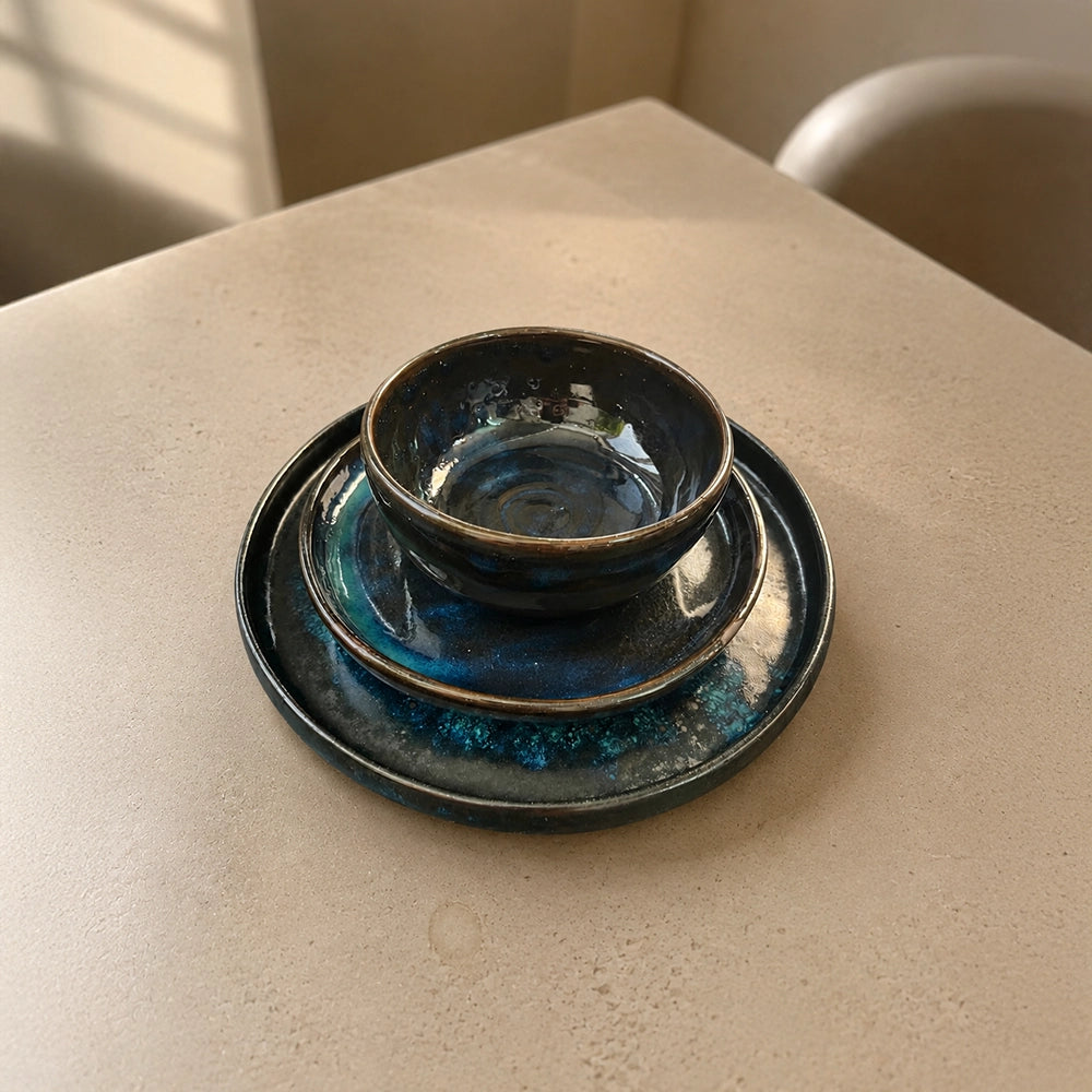 Ethereal Mist Set - handmade Egyptian ceramic, view 1