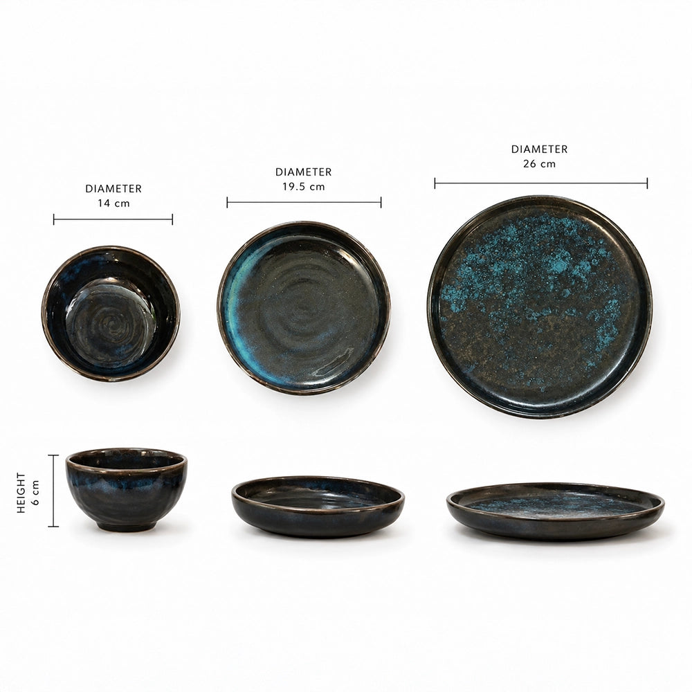 Ethereal Mist Set - handmade Egyptian ceramic, view 6
