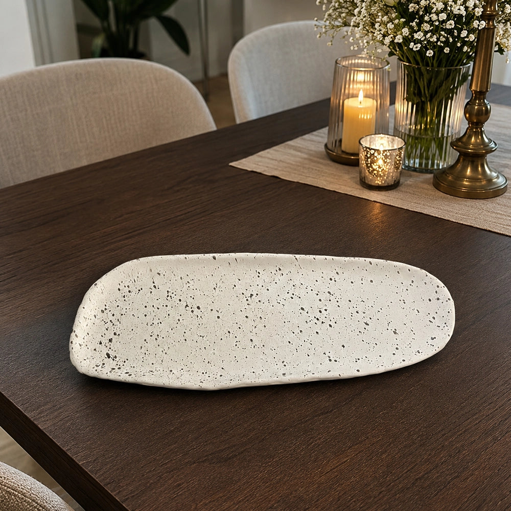 Granite Horizon Platter - handmade Egyptian ceramic, view 1