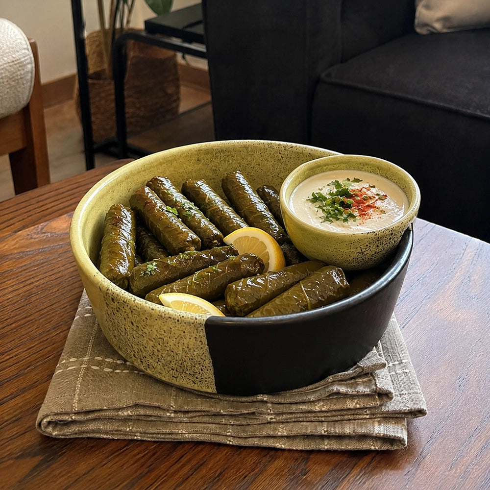 Horizon Serving Bowl - handmade Egyptian ceramic, view 1