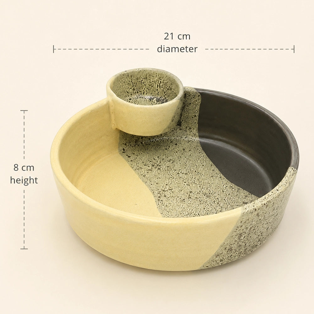 Horizon Serving Bowl - handmade Egyptian ceramic, view 4