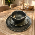Midnight Dots Set - handmade Egyptian ceramic, view 1