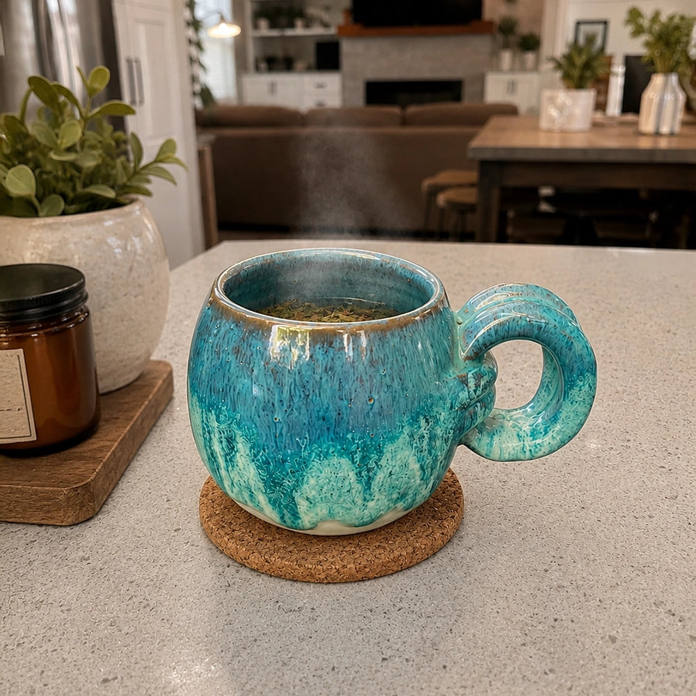 Ocean Pearl - handmade Egyptian ceramic, view 1