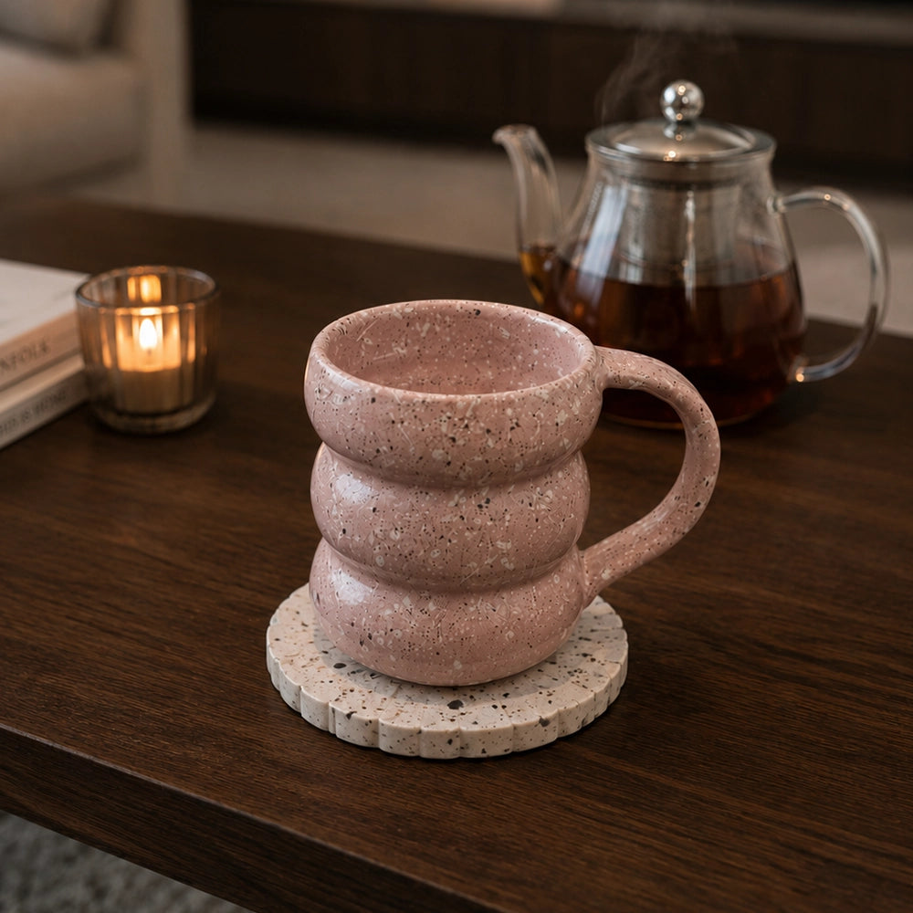 Petal Blush - handmade Egyptian ceramic, view 2