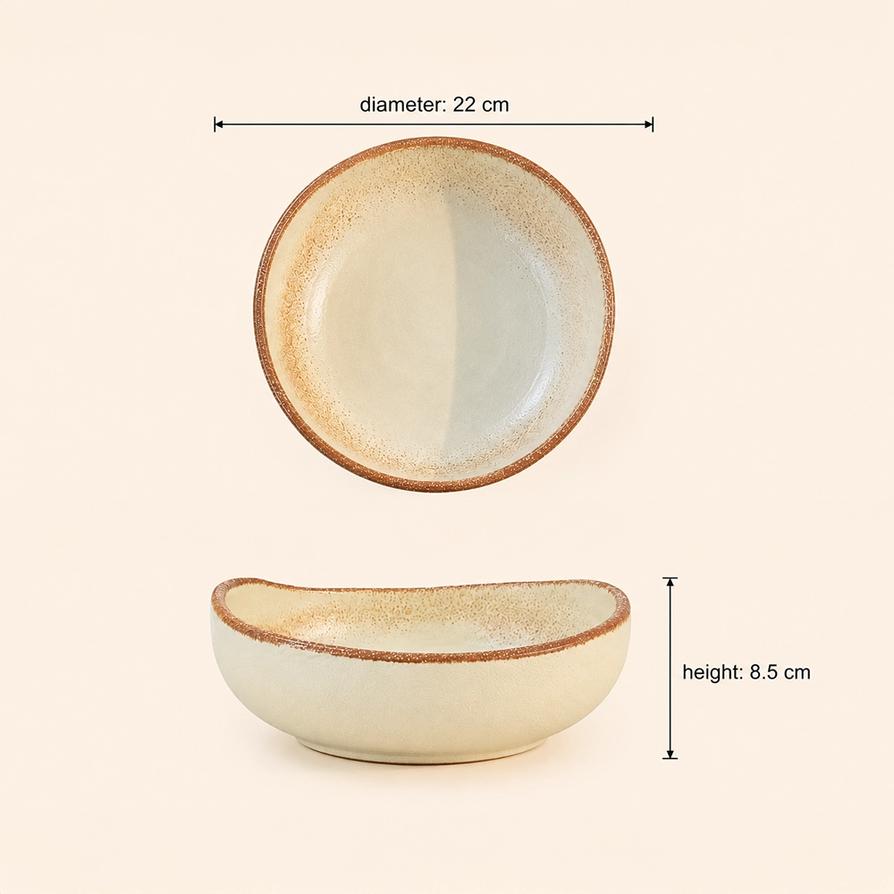Porcelain Blaze Bowl - handmade Egyptian ceramic, view 5