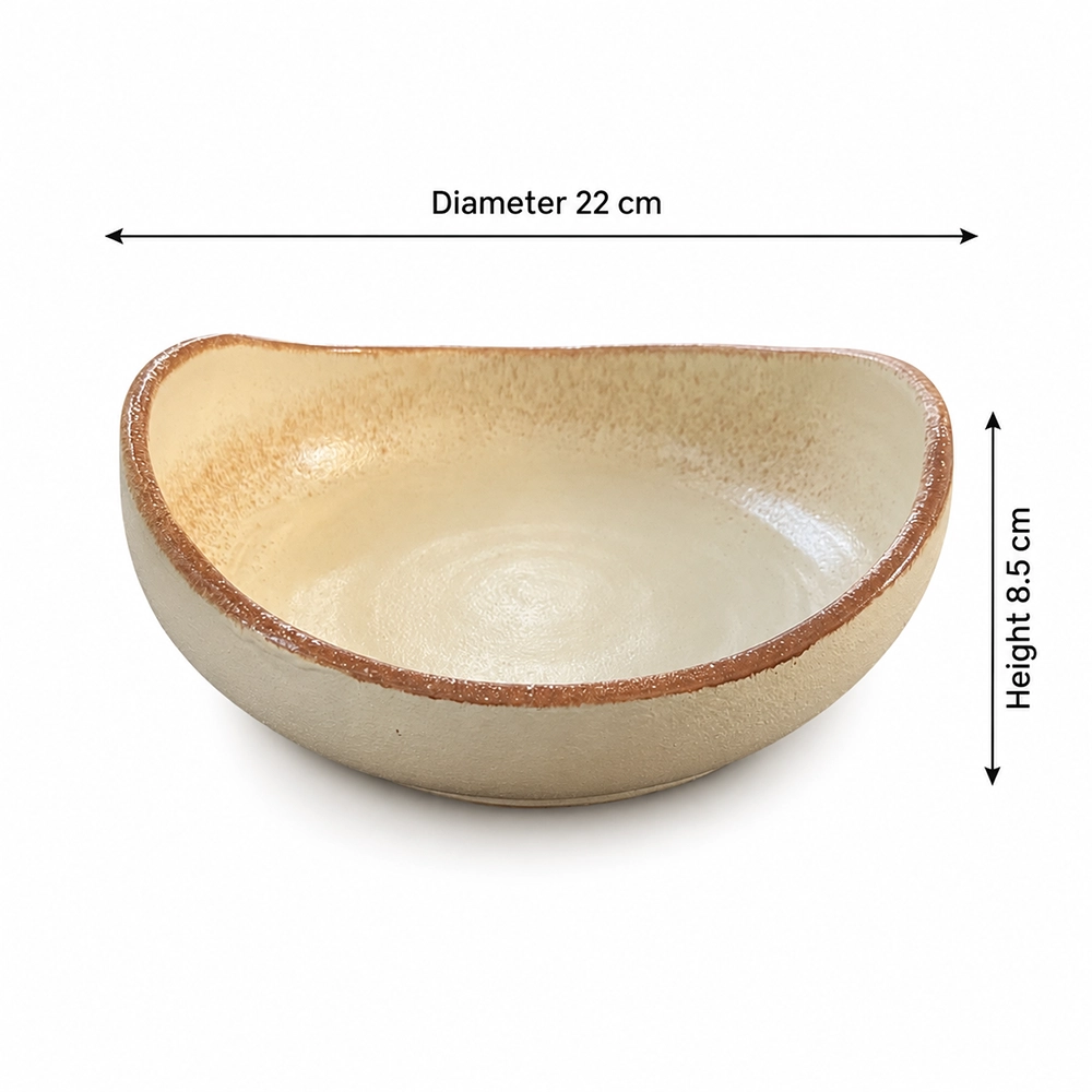 Porcelain Blaze Bowl - handmade Egyptian ceramic, view 6