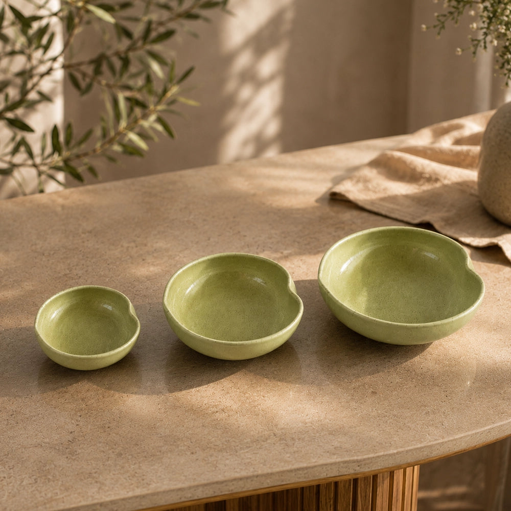 Verdure Harmony Set - handmade Egyptian ceramic, view 3