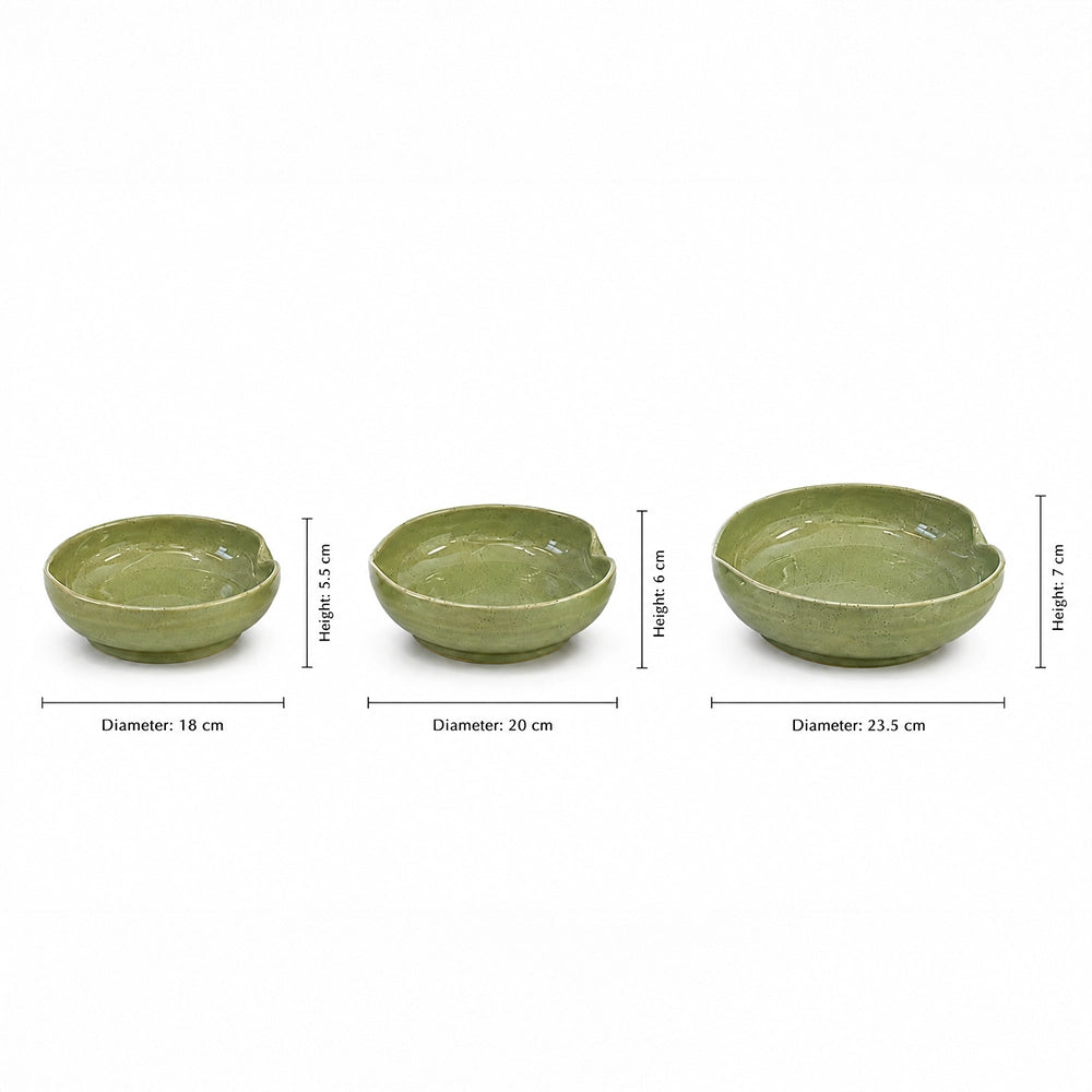 Verdure Harmony Set - handmade Egyptian ceramic, view 5